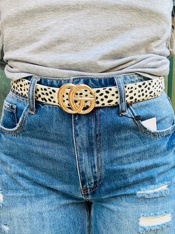 Animal Print Thick Style Belt